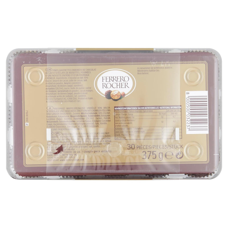 Ferrero Rocher Chocolates 30 Pieces 375 Grams