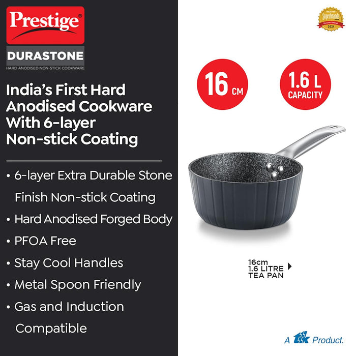 Prestige Durastone 16cm(1.2L) Sauce Pan