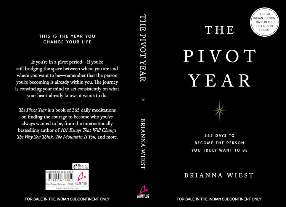 The Pivot Year: 365 Days To Become The Person You Truly Want To Be by Brianna Wiest in Paperback