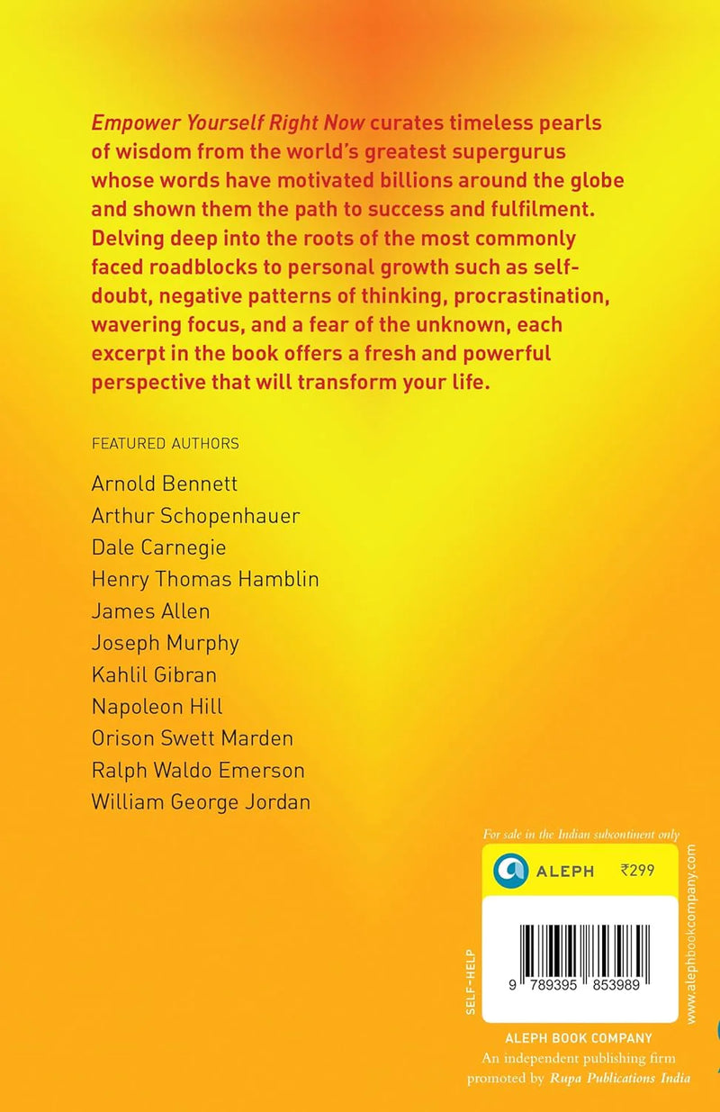Empower Yourself Right Now by Aleph Book Company