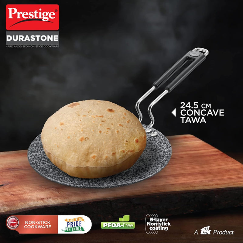 Prestige Durastone Hard Anodised Non-Stick Omni tawa(24.5 cm)