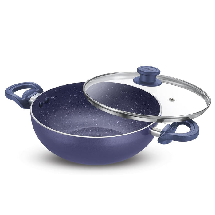 Prestige Ceraglide Ceramic Coated 5L(30cm) Non-Stick Kadai with Glass lid