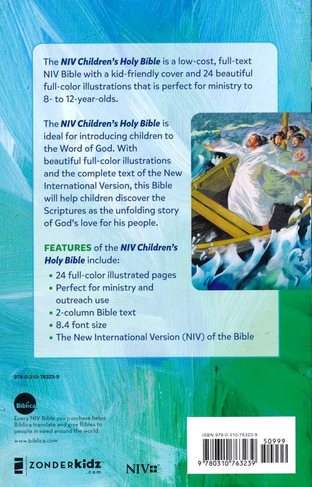 NIV, Children's Holy Bible, Color Illustrated Soft Cover | English bible for children | English bible