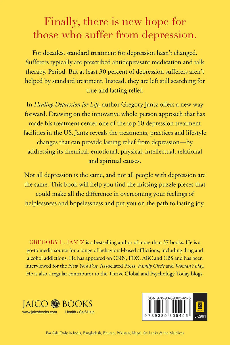 Healing Depression for Life by Gregory L. Jantz & Keith Wall in Paperback