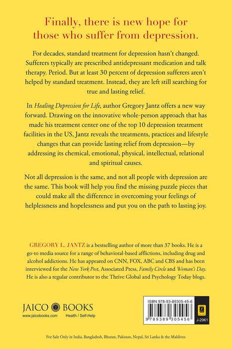 Healing Depression for Life by Gregory L. Jantz & Keith Wall in Paperback