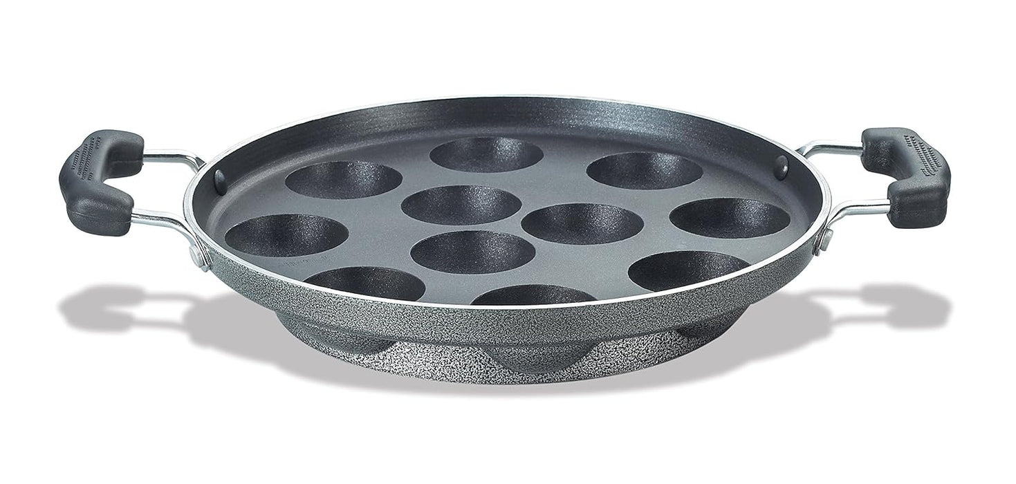 Prestige Omega Select Plus Residue Free Nonstick Paniyarakkal, 25cm, Black