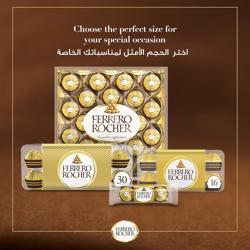 Ferrero Rocher Chocolates 30 Pieces 375 Grams
