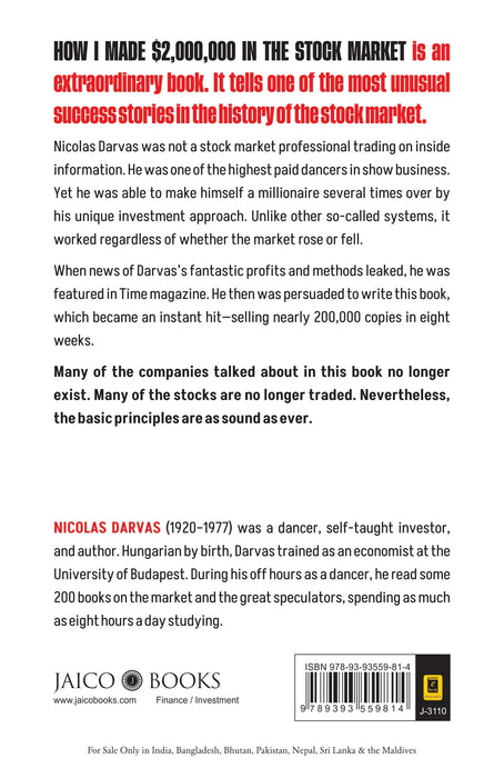 How I Made $2,000,000 In The Stock Market: A Wall Street Classic by Nicolas Darvas