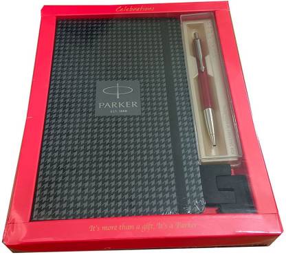 Parker vector standard ball pen red with hs note book