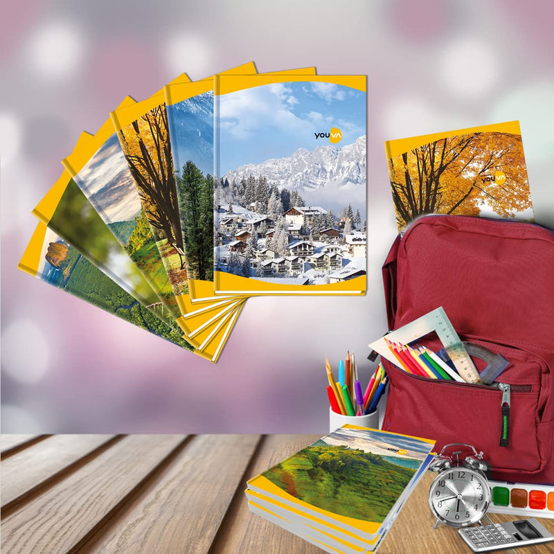 Navneet YOUVA Case Bound Hard Cover Long Book - 288 Pages (A4, Single Line)