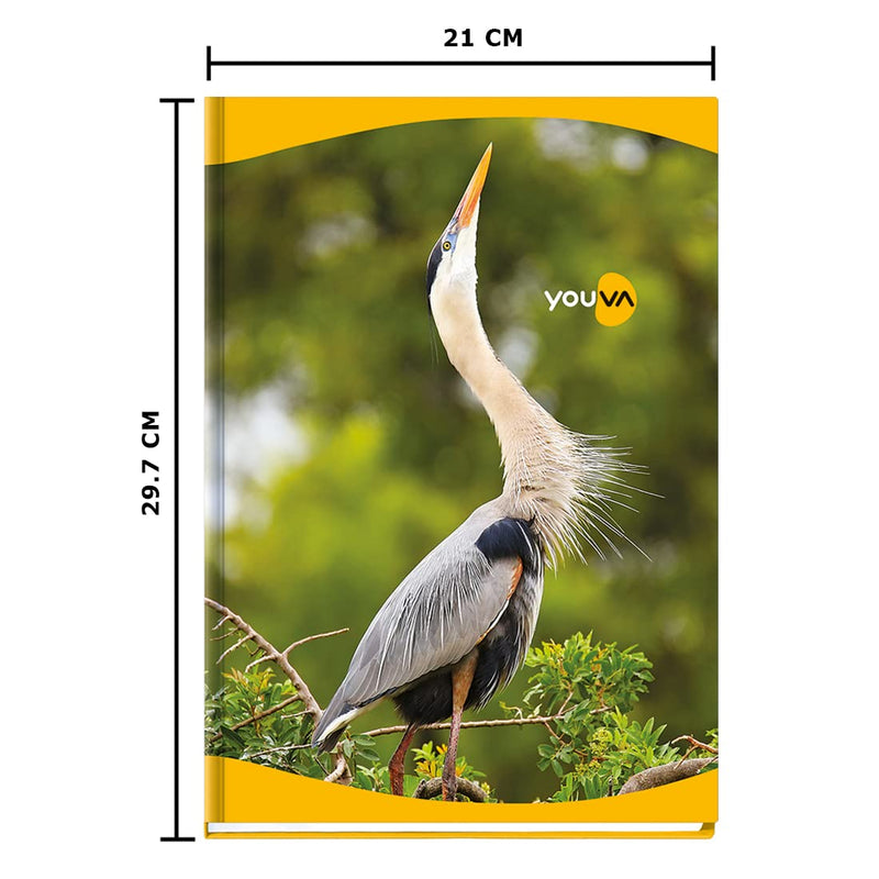 Navneet YOUVA Case Bound Hard Cover Long Book - 288 Pages (A4, Single Line)