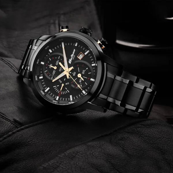 Titan Octane Black Dial Chronograph Watch for Men