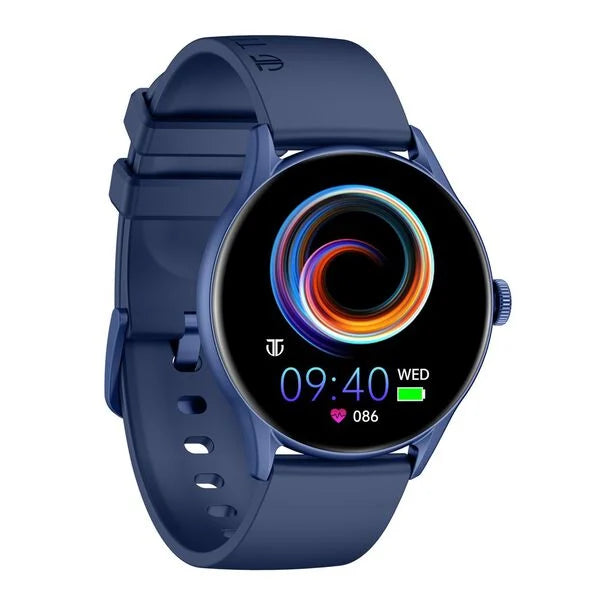 Titan Evoke Blue: Luminous AMOLED Display & Water-Resistant Smartwatch