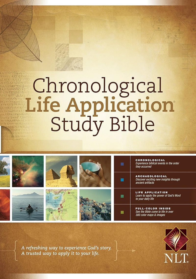 NLT Chronological Life Application Study Bible, Hardcover, Lay Flat Edition