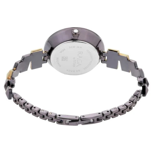 Titan Raga Facets Brown Dial Analog Stainless Steel Strap watch for Women