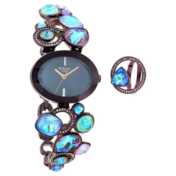 Titan Raga Moments Of Joy Mother of Pearl Dial Women Watch With Metal Strap