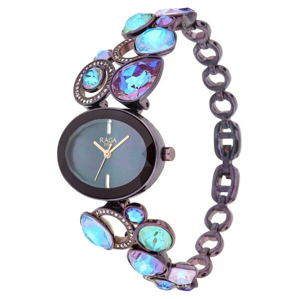 Titan Raga Moments Of Joy Mother of Pearl Dial Women Watch With Metal Strap