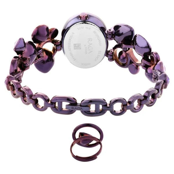 Titan Raga Moments Of Joy Mother of Pearl Dial Women Watch With Metal Strap