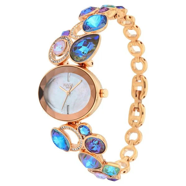 Titan Raga Moments Of Joy Mother of Pearl Dial Women Watch With Metal Strap