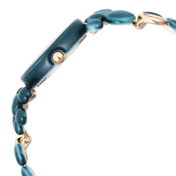 Titan Quartz Analog Blue Dial Metal Strap Watch for Women