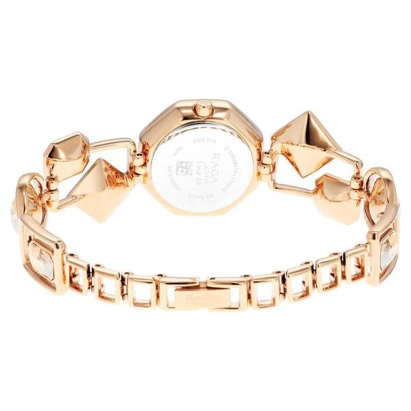 Titan Raga Love All Analog Mother of pearl Dial Metal Strap Watch for Women