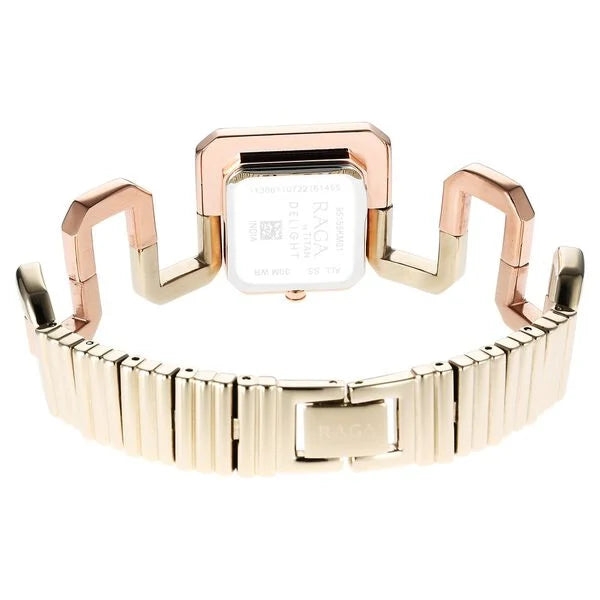 Titan Raga Delight Rose Gold Dial Women Watch With Stainless Steel Strap