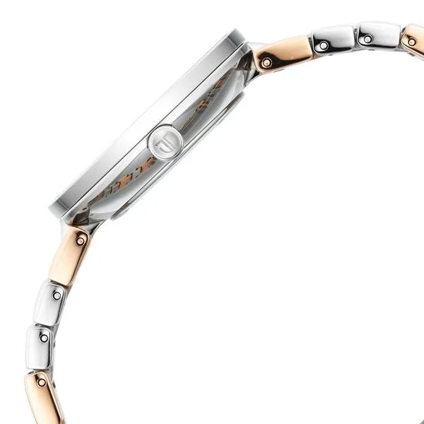 Titan Purple Unending Beauty Mother Of Pearl Analog Stainless Steel Strap watch for Women