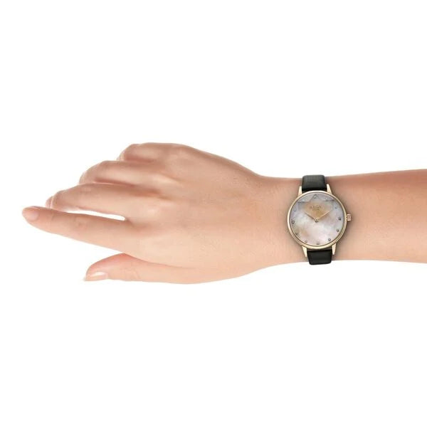 Titan Raga Showstopper Quartz Analog Mother Of Pearl Dial Leather Strap Watch for Women