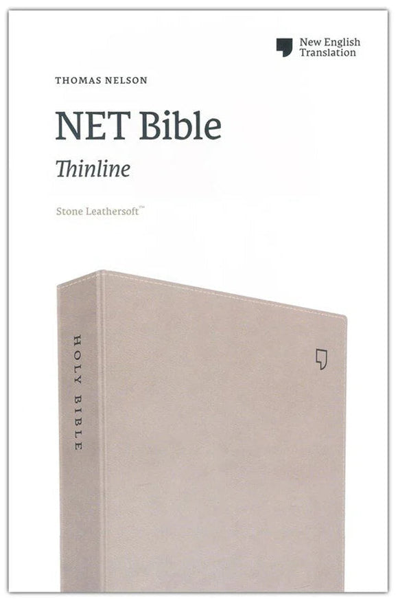 NET Bible Thinline Stone LeatherSoft on a white background