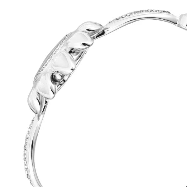 Titan Raga Silver Mother Of Pearl Dial Analog Sterling Silver Strap Watch for Women