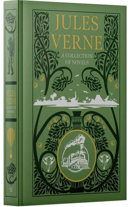 Jules Verne:A Collection Of Novels : Five Weeks in a by Jules Verne in Leather Bound