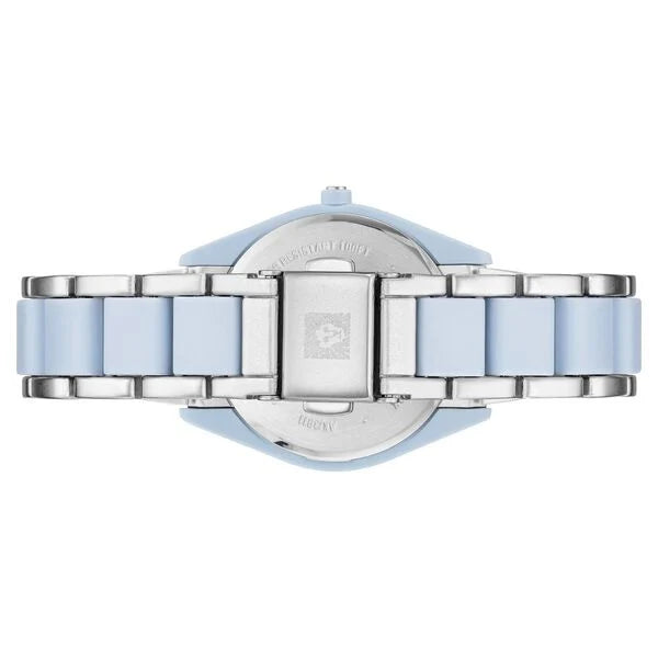 Anne Klein Quartz Analog Blue Dial Two-Toned Plastic Strap Watch for Women