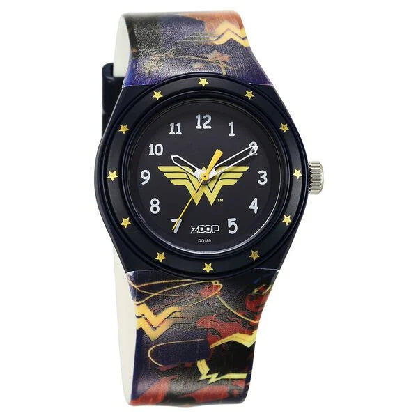 Zoop by Titan Justice League Quartz Analog Black Dial Polyurethane Strap Watch for Kids