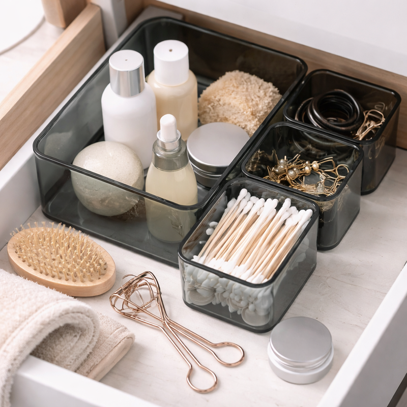 ZENVIK Storage Box Set with Lid (5-Piece)