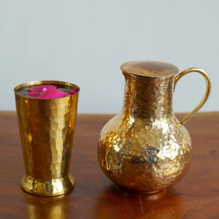 Round Copper Jug | Drinking from copper Utensils