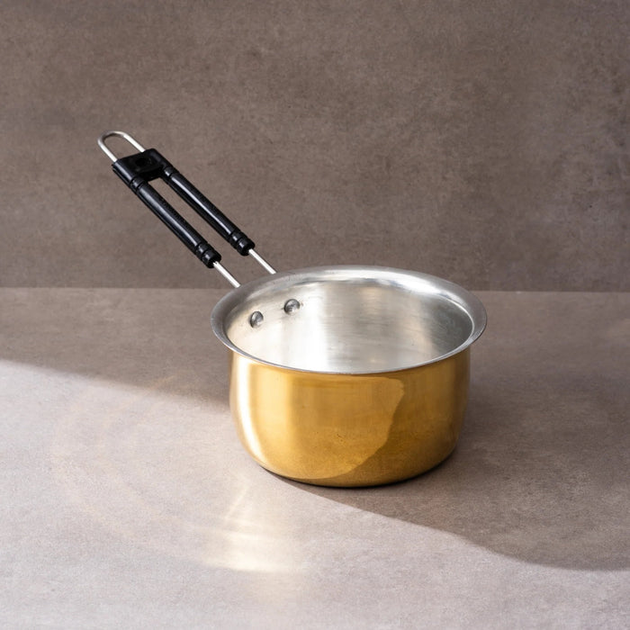 Set Of 3 Brass Saucepans (1L, 1.5L, 2L) | Brass Cookware