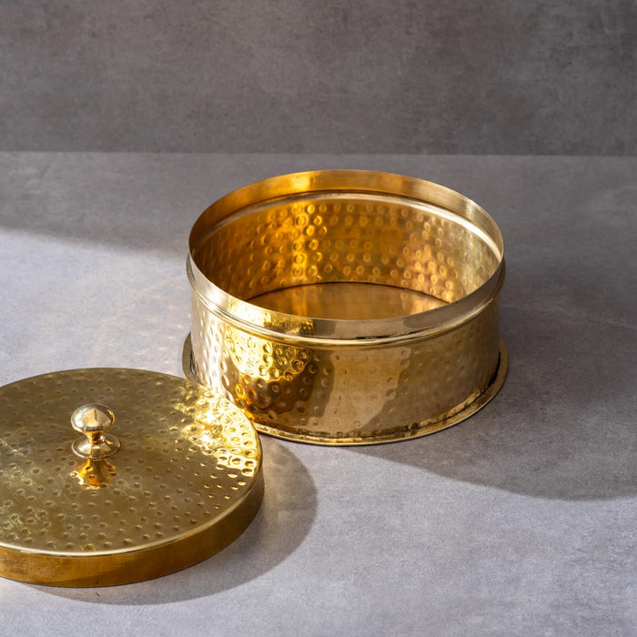 Brass Chapati Box / Roti Dabba | Brass Cookware