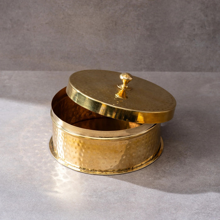 Brass Chapati Box / Roti Dabba | Brass Cookware