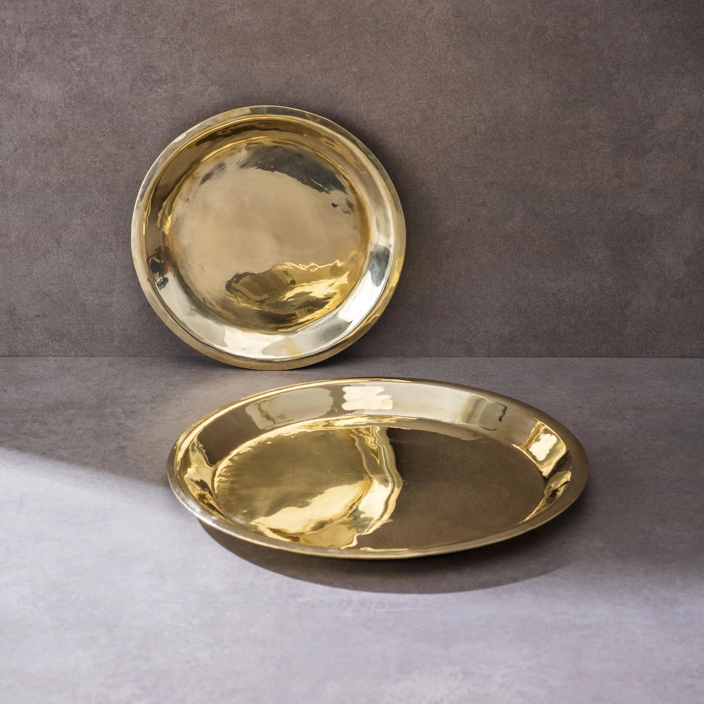 Brass Plate Set - 6 Pieces Set | Brass Cookware