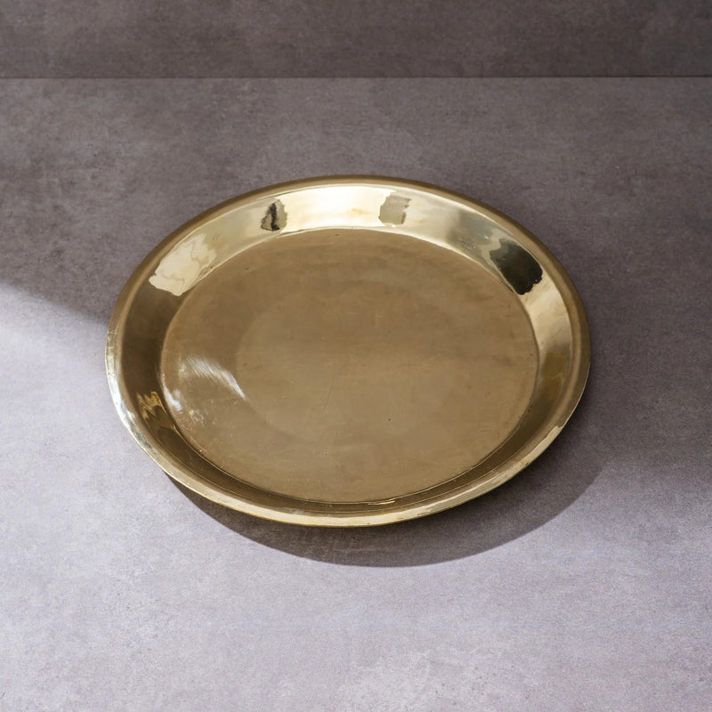 Handmade Brass Plate | Brass Cookware