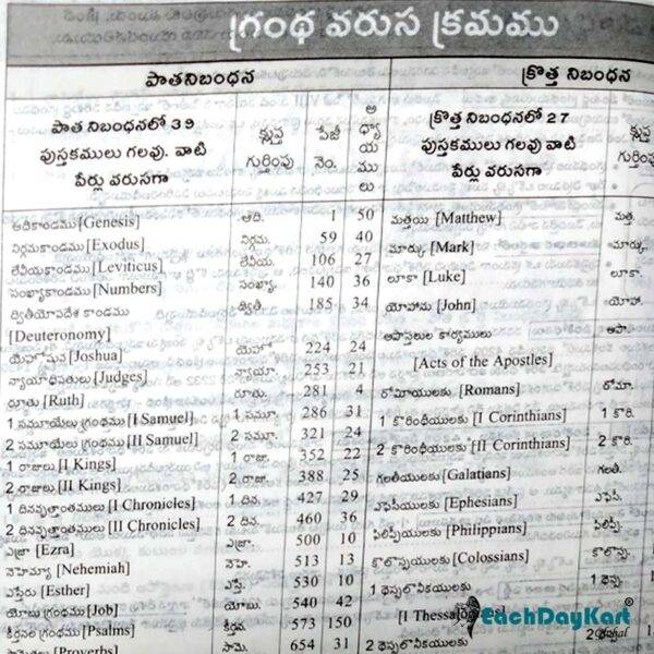 Daniel reference bible in telugu with zip for telugu christians