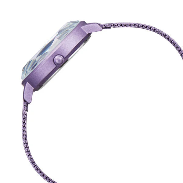 Fastrack Vyb Aurora Quartz Analog Purple Dial Stainless Steel Strap Watch for Girls