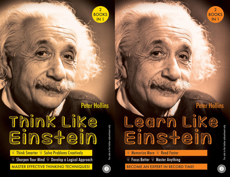 Think Like Einstein & Learn Like Einstein (2 Books in 1) by Peter Hollins in Paperback