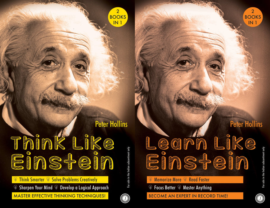 Think Like Einstein & Learn Like Einstein (2 Books in 1) by Peter Hollins in Paperback