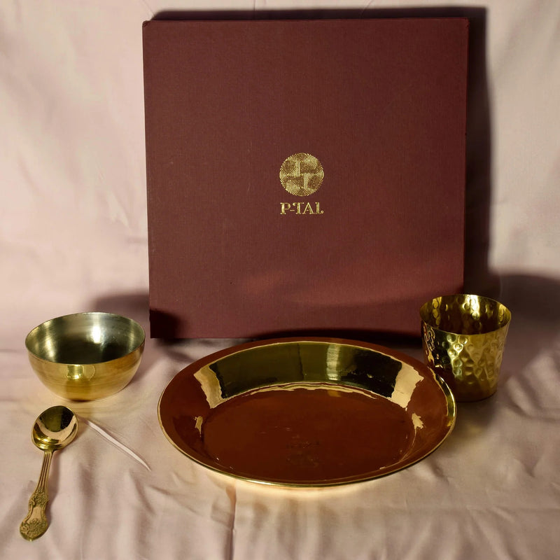 Quarter Plate Set | Brass Cookware