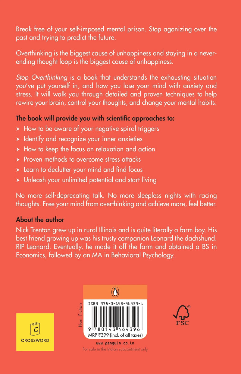 Stop Overthinking : Crossword Exclusive Edition by Nick Trenton