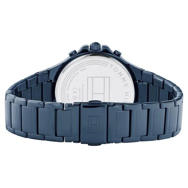 Tommy Hilfiger Blue Dial Blue Stainless Steel Strap Watch for Women