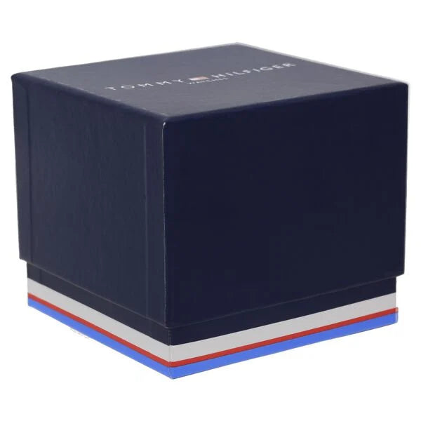 Tommy Hilfiger – Damenuhr mit blauem Zifferblatt und blauem Edelstahlarmband