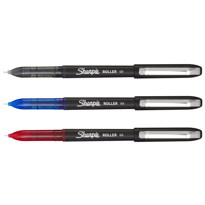 Sharpie roller ball blue 0.5mm 4ct pack of four