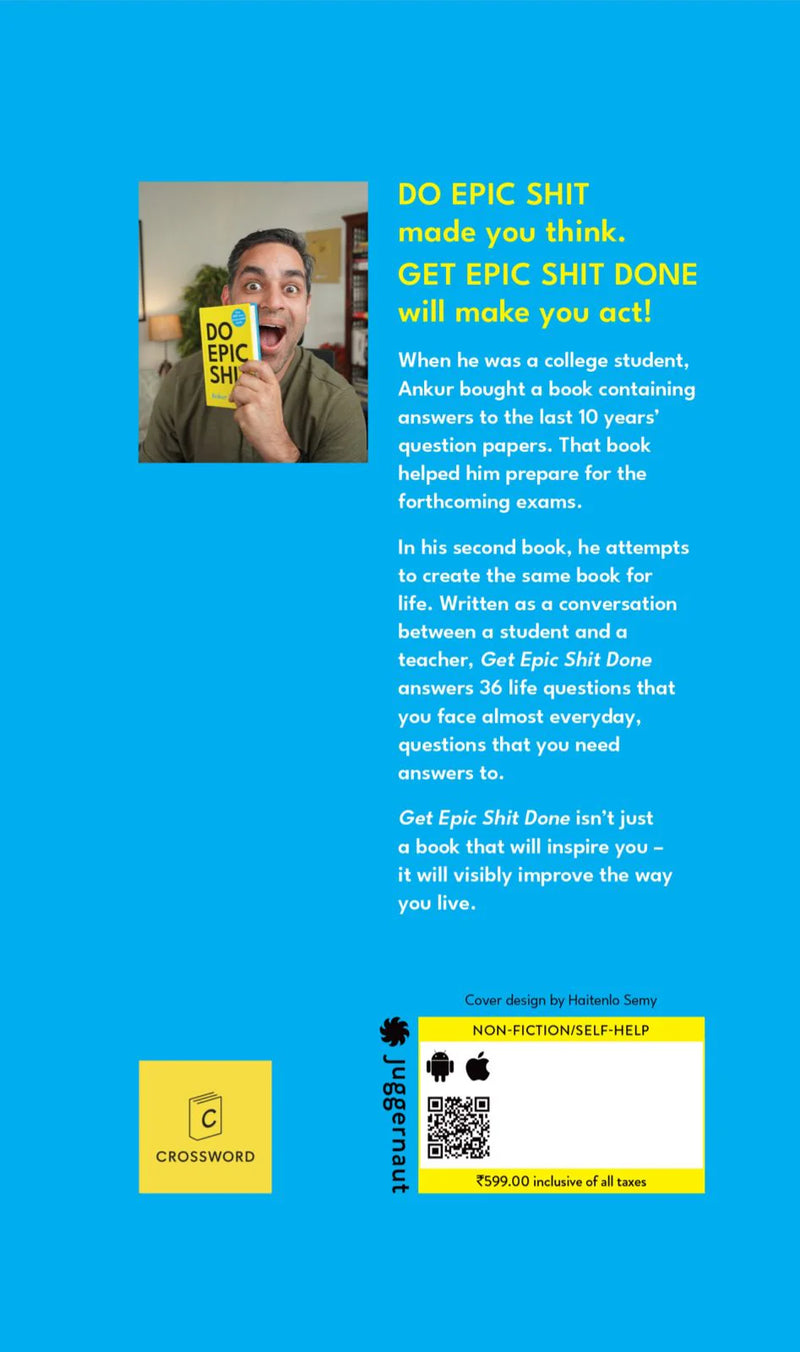Get Epic Shit Done (Limited Edition - Signed) by Ankur Warikoo in Hardcover